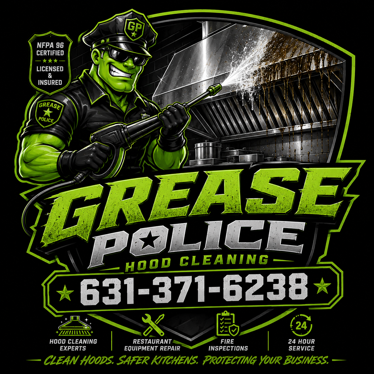 Grease Police Hood Cleaning logo